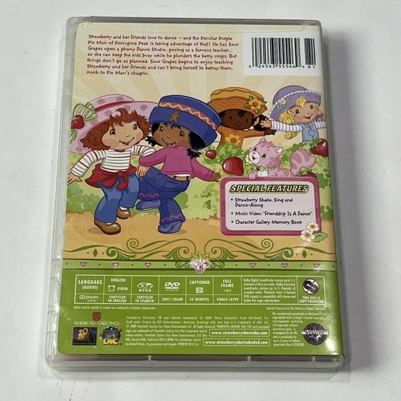 2009 Strawberry Shortcake Let’s Dance Animated Cartoon DVD Full Screen Tested - Picture 2 of 12